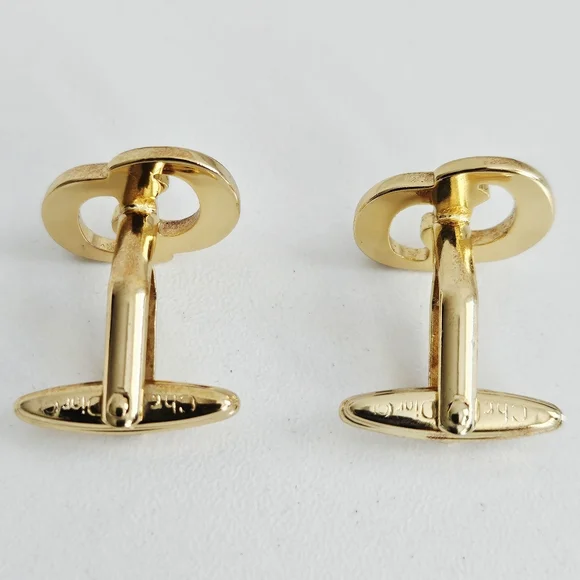 Dior CD Logo Interlocking Cufflinks